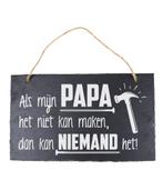 Leisteen Bordje Mijn Papa 25cm, Verzenden, Nieuw