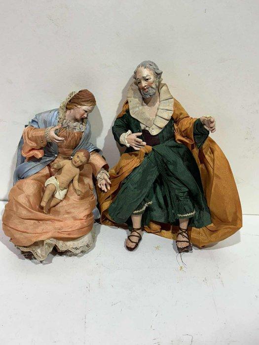 sculptuur, Presepe Napoletano - Natività Sacra Famiglia -, Antiek en Kunst, Kunst | Niet-Westerse kunst