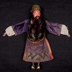 Chaozhou opera poppen - zijde goud geborduurd - China - eind