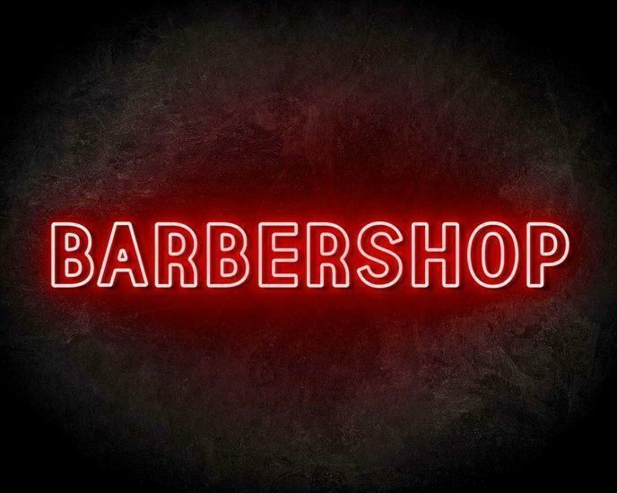 BARBERSHOP DUBBEL neon sign - LED neon reclame bord neon ..., Articles professionnels, Horeca | Autre, Envoi