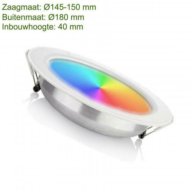LED Downlight RGBW+CCT 12W | Ø150mm | Dimbaar | Milight -, Huis en Inrichting, Lampen | Plafondlampen, Nieuw, Overige materialen