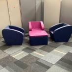 Gerard de Hoop (Klomp) design Complete set 3x fauteuil met
