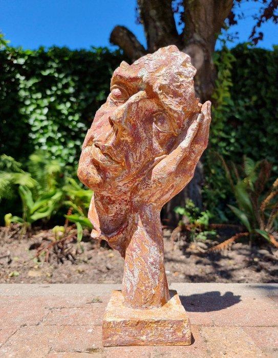 Beeldje - Abstract face art - IJzer, Antiek en Kunst, Curiosa en Brocante