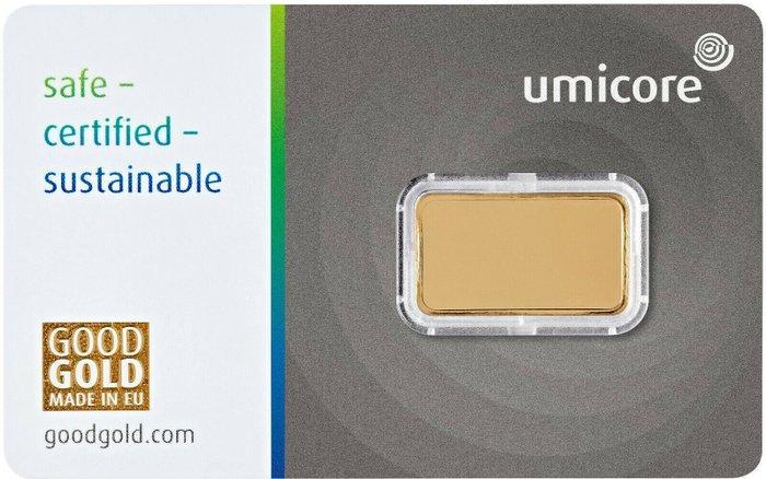 2,5 gram - Goud .999 - Umicore - Verzegeld en met, Timbres & Monnaies, Métaux nobles & Lingots