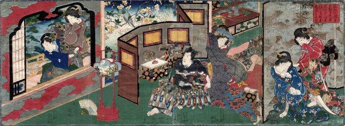 Harujiro, Disguised as a Young Nobleman, Sneaks into the, Antiek en Kunst, Antiek | Overige Antiek