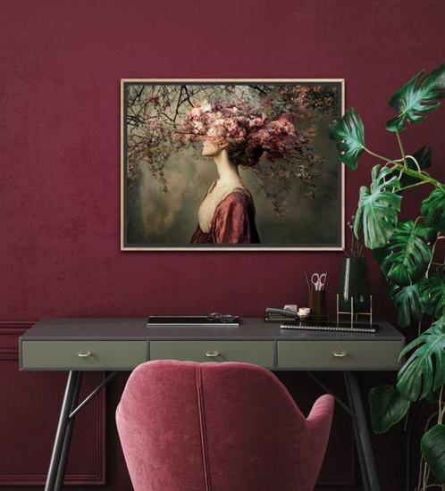 Viet Ha Tran - Dreaming in bloom, Antiek en Kunst, Kunst | Schilderijen | Modern