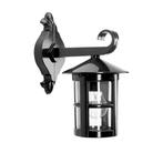 Buitenverlichting wand rond Lucca Muurlamp Zwart, Tuin en Terras, Verzenden, Wandlamp, 50 tot 250 watt, Nieuw