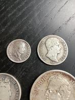 Frankrijk. Lot van 4 zilveren munten, 1804/1832 (Zonder, Postzegels en Munten