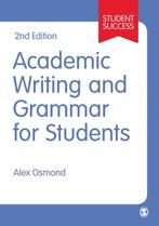 Academic Writing and Grammar for Students 9781473919365, Boeken, Verzenden, Zo goed als nieuw, Osmond