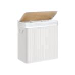 Bamboe Wasmand 3 Vakken Wit | Retour Deal | 40% Korting!, Verzenden, Nieuw, Wit, Overige typen
