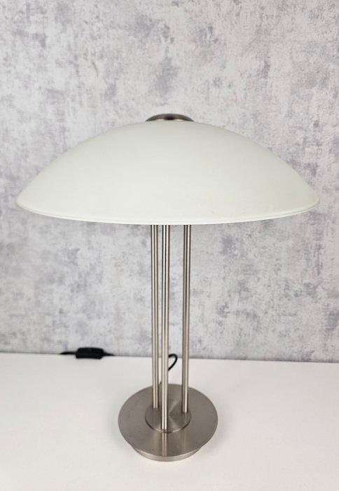 Large Mushroom Table Lamp – 3 Lights – Frosted Glass – Space, Antiquités & Art, Curiosités & Brocante