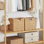 vidaXL Opbergmanden 2 pcs Naturel 28 x 28 x 28 cm, Verzenden, Nieuw