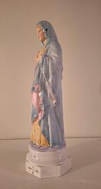 Statue, Mariabeeld – “Onbevlekt Hart van Maria” - Polychroom, Antiek en Kunst