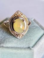 Zonder Minimumprijs - Ring Zilver Opaal - Kristallopal Ring, Nieuw