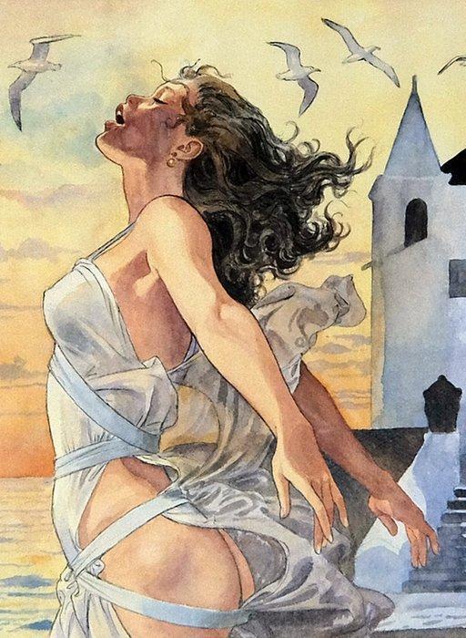 Manara, Milo - 1 Offset Print - Ischia - 2006, Boeken, Strips | Comics