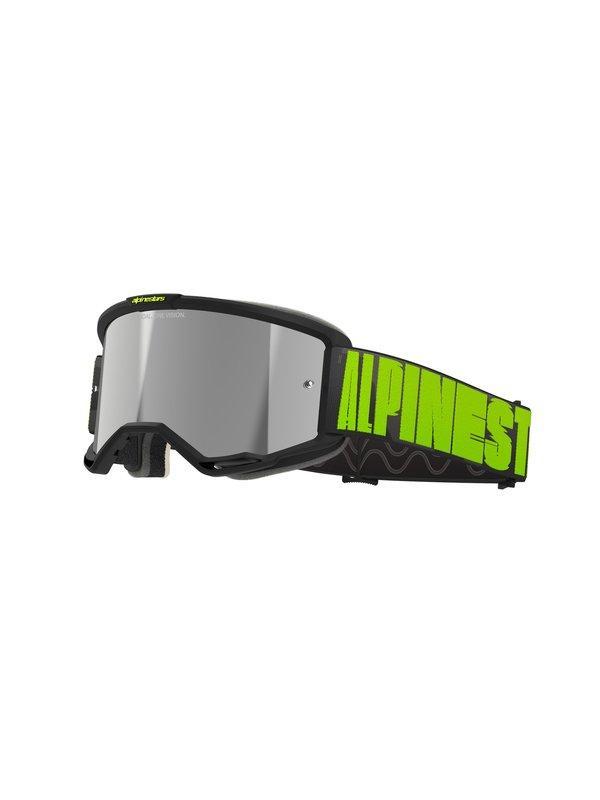 Alpinestars Goggle Vision 5 HOLLOW CHARCOAL YLLW FL Mirror S, Motoren, Kleding | Motorkleding, Verzenden