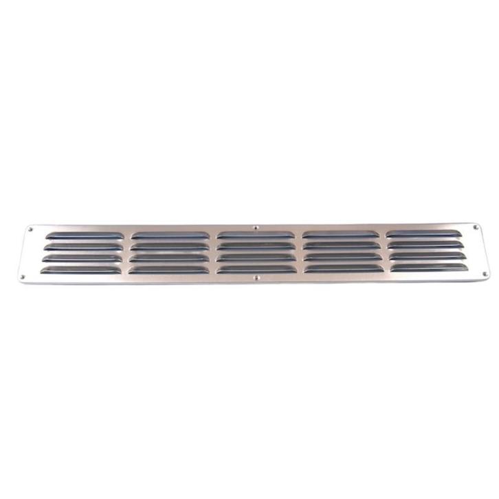 Aluminium schoepenrooster opbouw 650 x 90mm - ALU (1-6509A), Doe-het-zelf en Bouw, Ventilatie en Afzuiging, Nieuw, Verzenden
