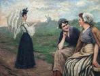H. Timmermans (1858-1942) - Drie vrouwen in het veld