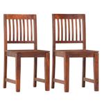 vidaXL Eetkamerstoelen 2 st massief mangohout, Huis en Inrichting, Stoelen, Verzenden, Nieuw