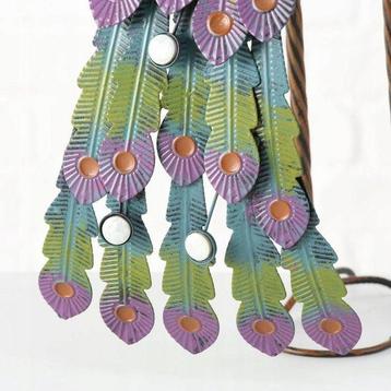 PEACOCK - 78cm - Beeldje - Staal