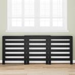 vidaXL Zwart Eiken Radiatorcover Zwart eiken Massief, Verzenden, Nieuw