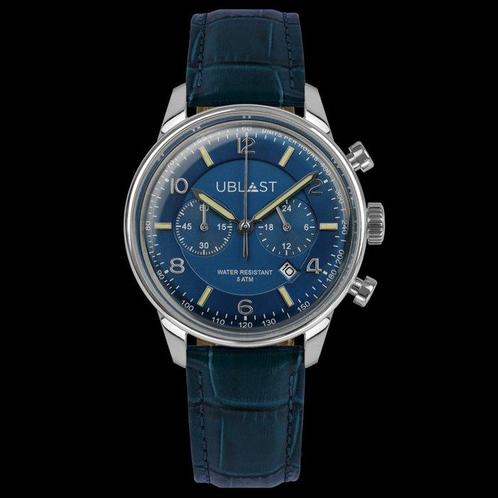 Ublast - Elegant Chronograph - REF. UBELCH40BU - Homme -, Handtassen en Accessoires, Horloges | Heren