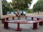 Gangbankje - Hout - Ronde bank met een diameter van 350 cm, Antiek en Kunst