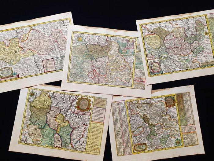 Europe - [LOT de 5] - Europe du Nord-Est / Pologne /, Livres, Atlas & Cartes géographiques