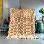 Authentiek Beni Ouarain Berber-tapijt - oranje en beige