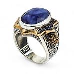 Zonder Minimumprijs - Ring Zilver Lapis lazuli, Bijoux, Sacs & Beauté