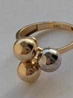 Ring - 14 karaat Geel goud - Ring geel / wit goud, Handtassen en Accessoires, Ringen, Nieuw