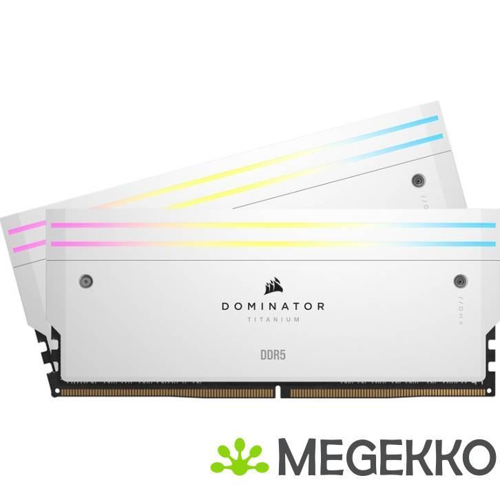 Corsair DDR5 Dominator Titanium 2x16GB 7200 White, Computers en Software, Overige Computers en Software, Nieuw, Verzenden