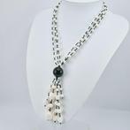 Koraal - Zilver - Halsketting - Corallo bianco inciso