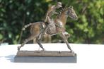 Milo (1910-1978) - sculptuur, jockey te paard - 33 cm -