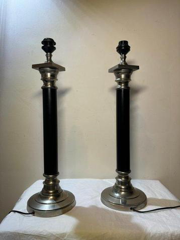 Lampe - Lampes de table vintage avec finitions métalliques –