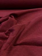 Prachtige gevlochten stof bordeaux/vinaccia gemaakt in, Antiek en Kunst