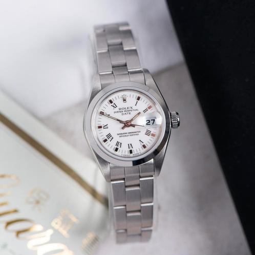 Rolex Oyster Perpetual Lady Date 26 69160 uit 1996, Handtassen en Accessoires, Horloges | Dames, Verzenden