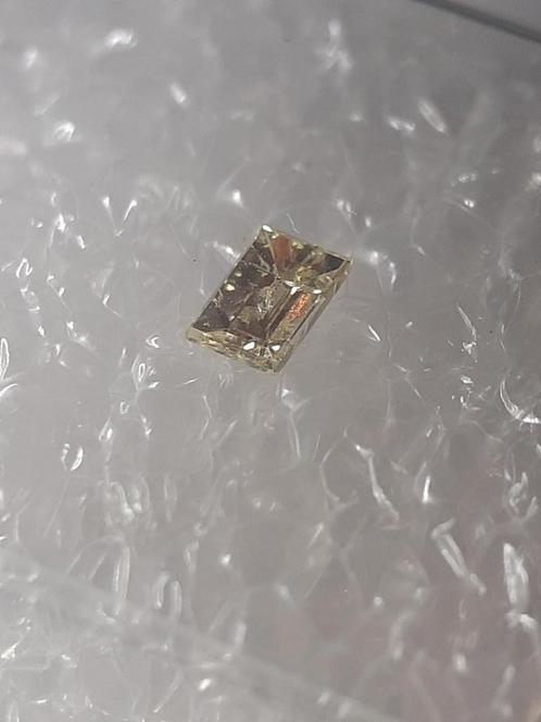 Natural Diamond - Baguette - 0.09ct - I2 - Q-R color - seale, Handtassen en Accessoires, Edelstenen, Verzenden