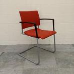 Complete set 4x Vergaderstoelen Casala rode stoffering,