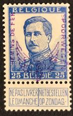 België 1915 - Spoorwegzegel - Gevleugeld wiel - 25 centimes