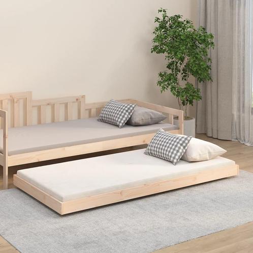 vidaXL Bedframe zonder matras massief grenenhout 75x190 cm, Huis en Inrichting, Slaapkamer | Bedden, Nieuw, Verzenden