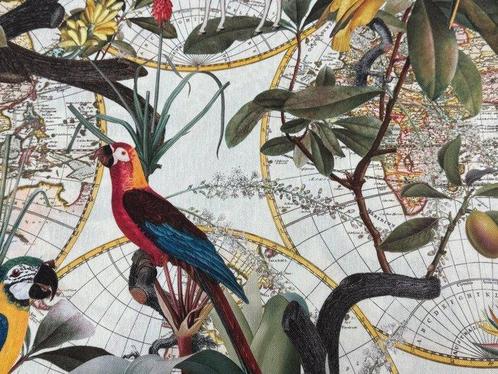 Een exotische reis door de zintuigen: katoenen meubelstof, Antiek en Kunst, Antiek | Tapijten, Tafelkleden en Textiel