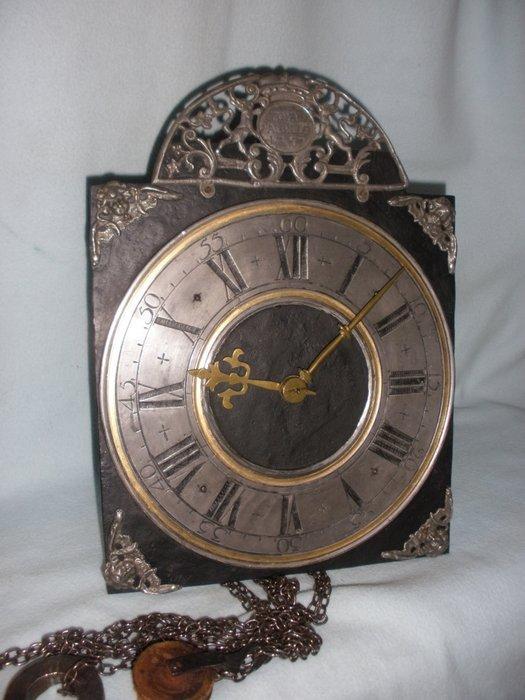 Getoogd uurwerk uit 1787 Troyaux Maroille - Antiek Tin ijzer, Antiek en Kunst, Antiek | Klokken