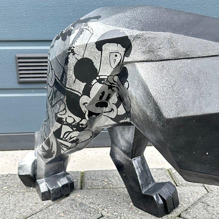 Daluxe Art - 1999 • “Polygon Panther Sculpture – Mickey, Antiek en Kunst, Kunst | Designobjecten