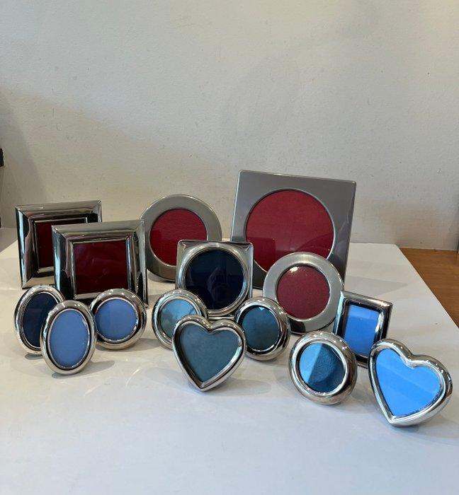 Fotolijst (15)- fotokaders -lijsten - Verzilverd -, Antiek en Kunst, Curiosa en Brocante