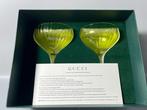 Gucci - Tasse (2) - Verre - Vert côtelé, Antiquités & Art