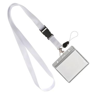 Fako Bijoux® - Keycord + Badgehouder Plastic XL -
