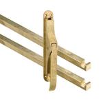 Pomp-espagnolet Elegant messing antiek inclusief 2 stangen, Nieuw, Overige materialen, Klink of Kruk