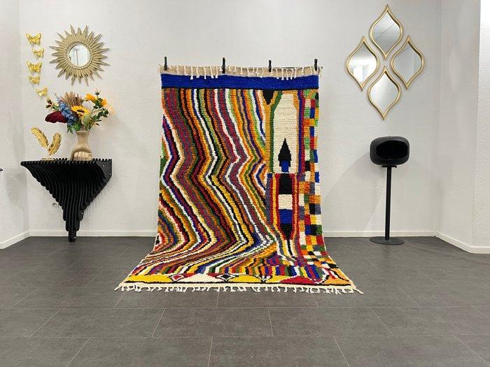 Berber, Bohemien Marokkaans wollen tapijt - Tapijt - 257 cm, Huis en Inrichting, Stoffering | Tapijten en Vloerkleden