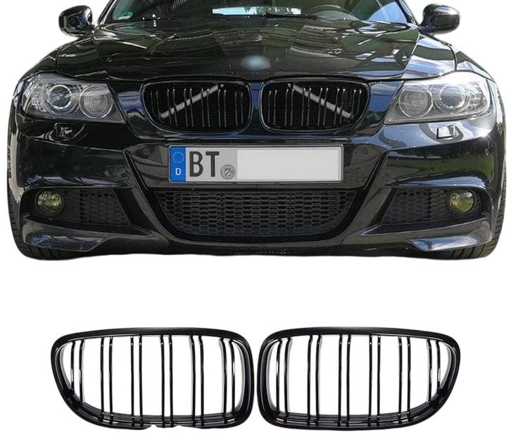 Grillen set | Nieren | M3 / M4 Look | BMW 3-serie sedan E90, Auto-onderdelen, Carrosserie, Nieuw, BMW, Verzenden